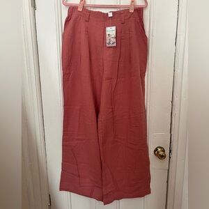 Halara Wide Leg Pink Pants Size Large